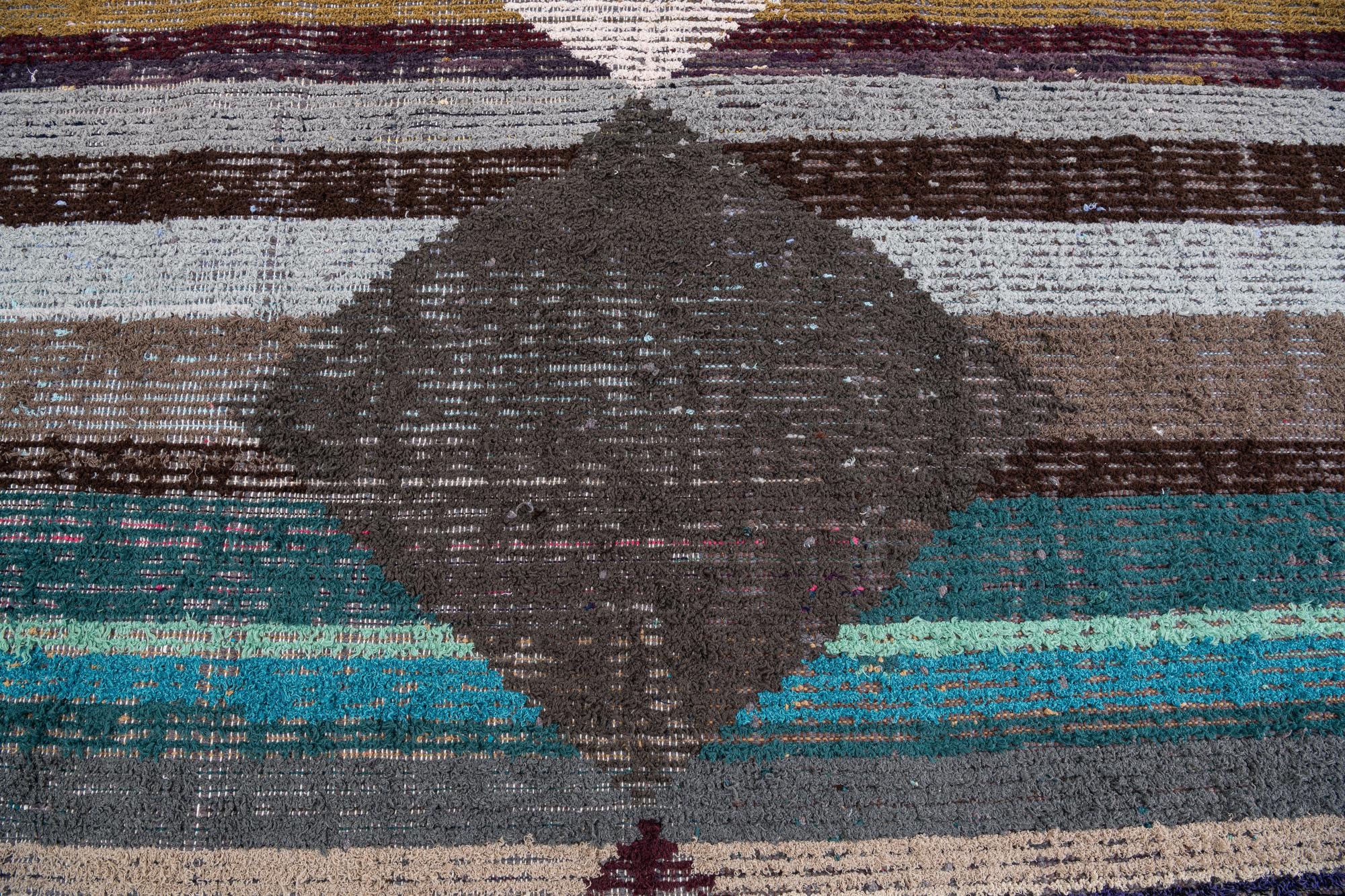 8' 2 x 10' 4 Hand Knotted Moroccan Wool Rug