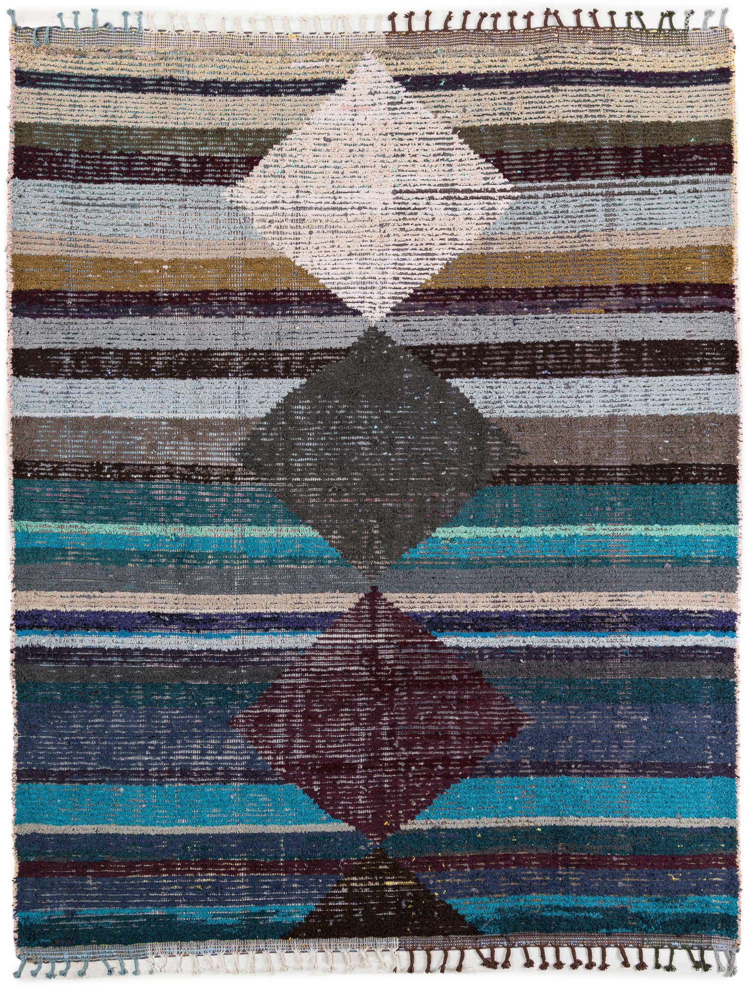 8' 2 x 10' 4 Hand Knotted Moroccan Wool Rug