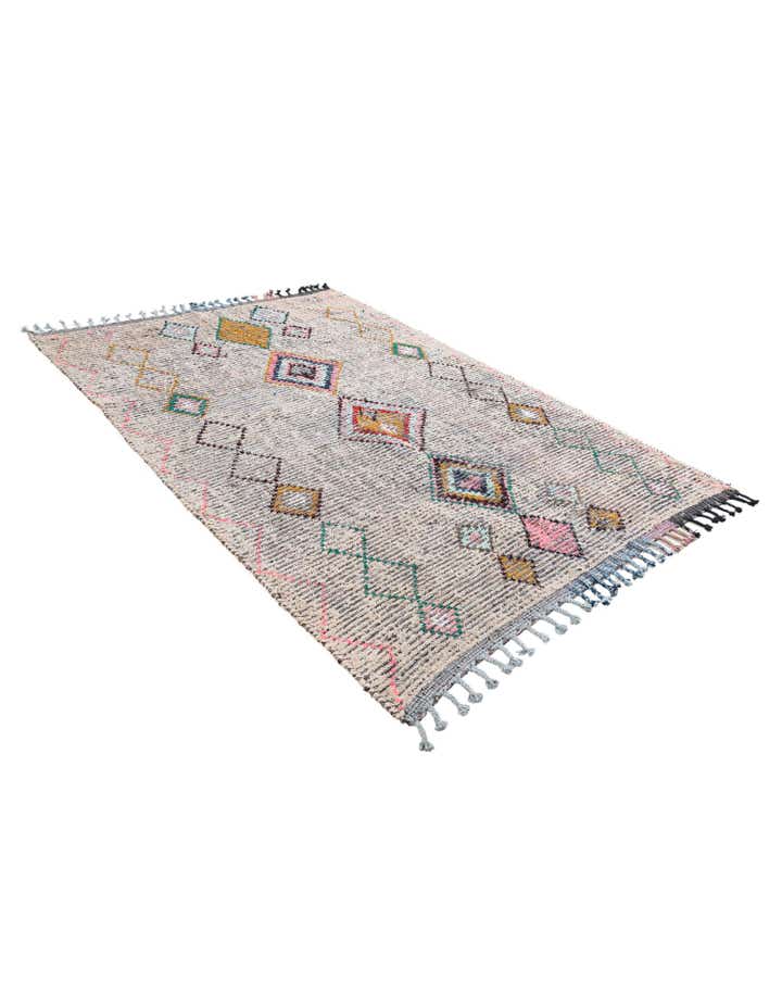 5' 8 x 8' 3 Hand Knotted Moroccan Wool Rug