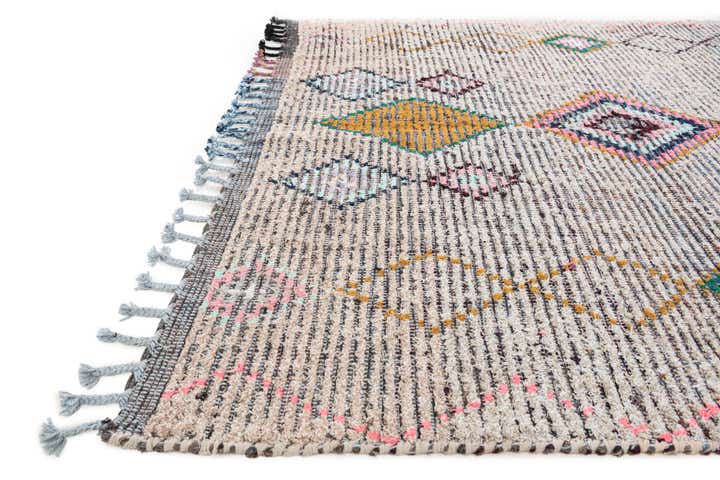 5' 8 x 8' 3 Hand Knotted Moroccan Wool Rug