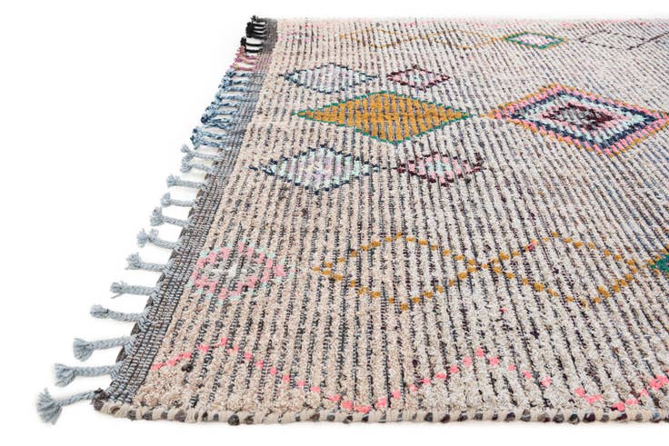 Detail image of 5' 8 x 8' 3 Hand Knotted Moroccan Wool Rug