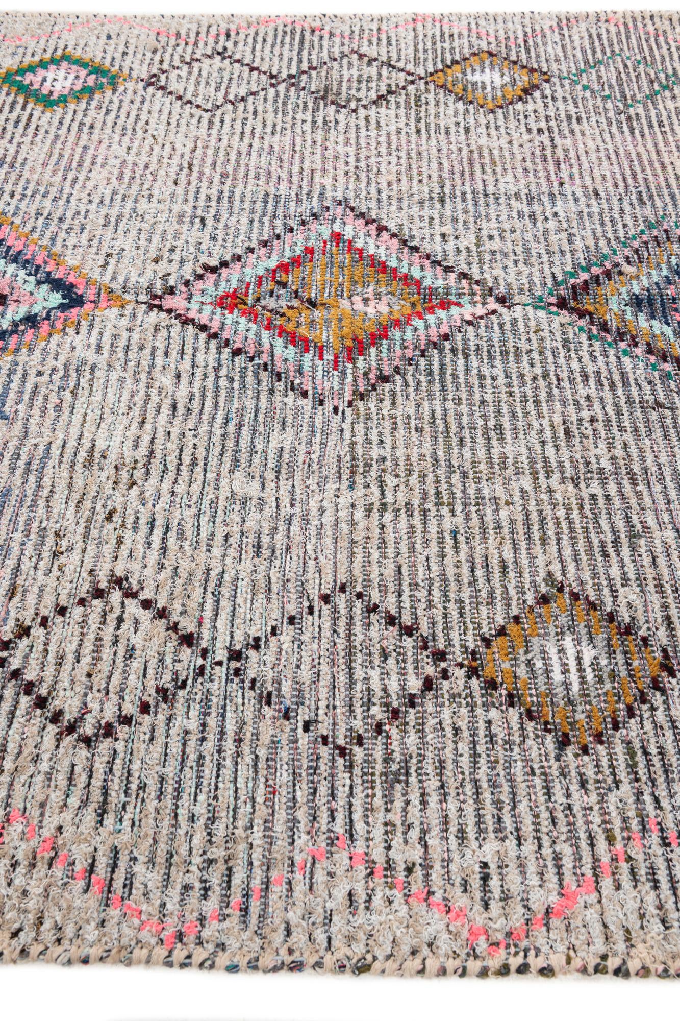 5' 8 x 8' 3 Hand Knotted Moroccan Wool Rug