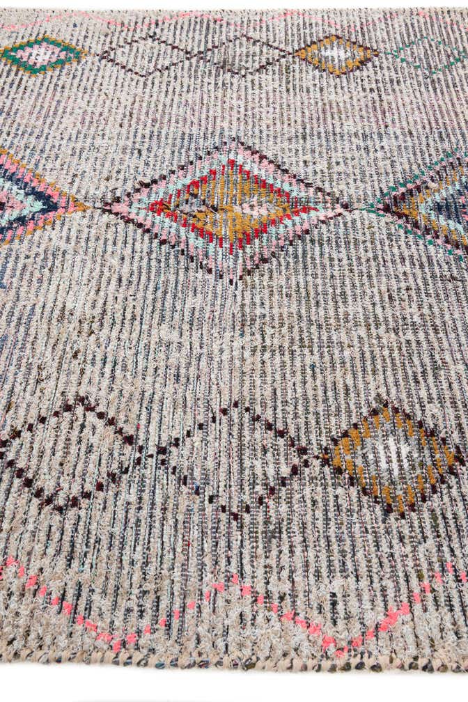 5' 8 x 8' 3 Hand Knotted Moroccan Wool Rug