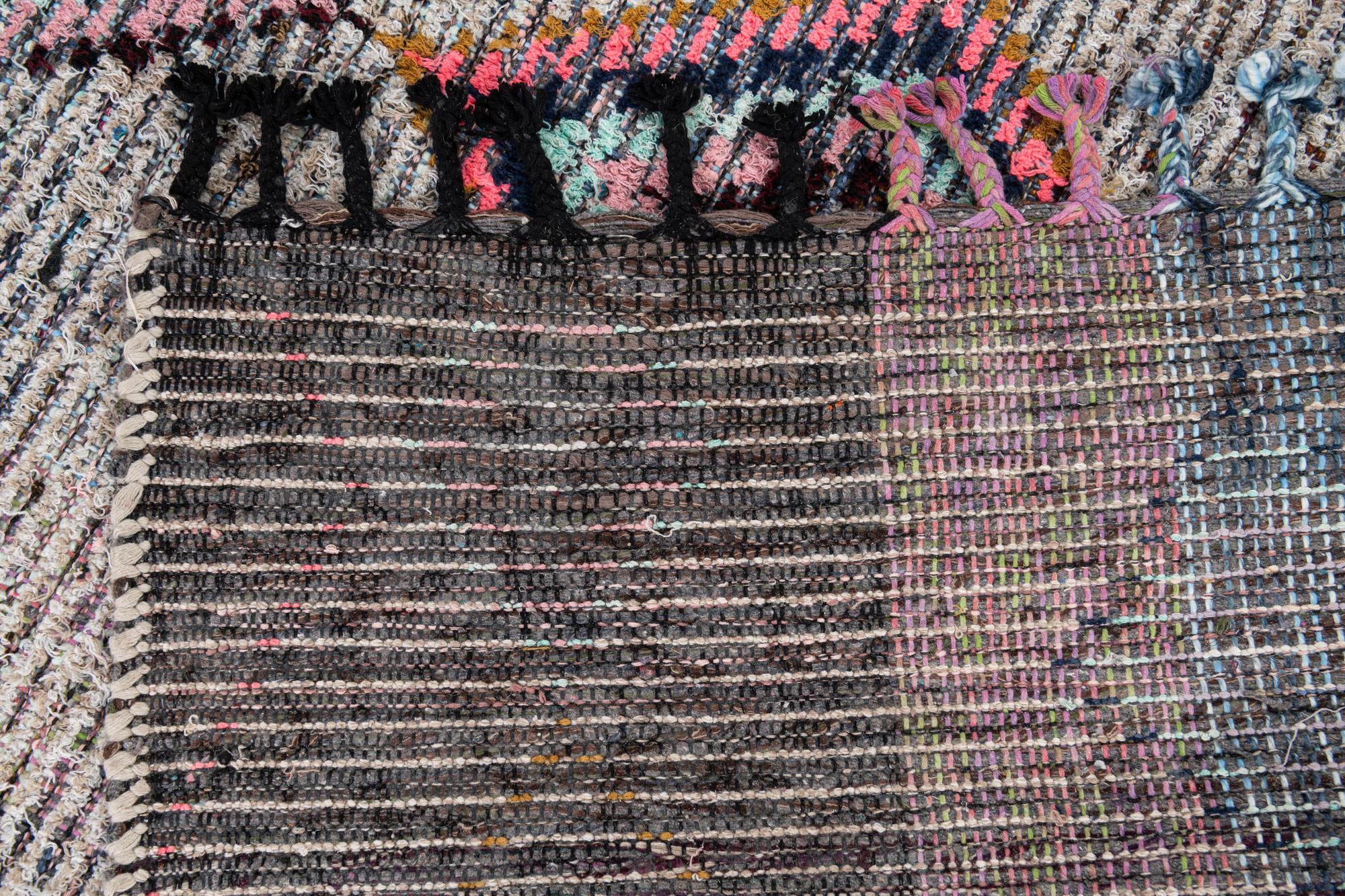 5' 8 x 8' 3 Hand Knotted Moroccan Wool Rug