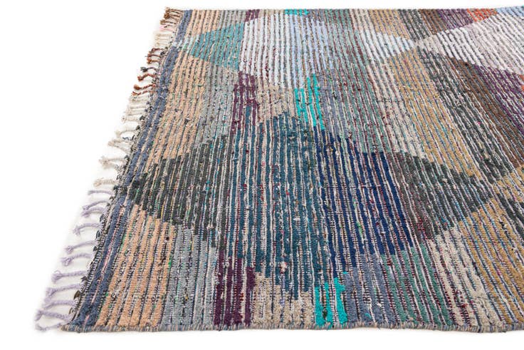 Detail image of 5' 6 x 8' 4 Hand Knotted Moroccan Wool Rug