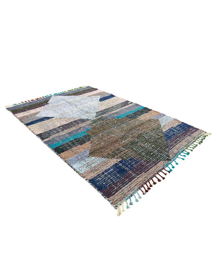 5' 8 x 8' 3 Hand Knotted Moroccan Wool Rug