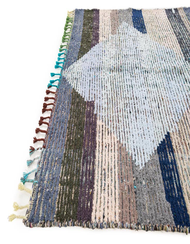 Detail image of 5' 8 x 8' 3 Hand Knotted Moroccan Wool Rug