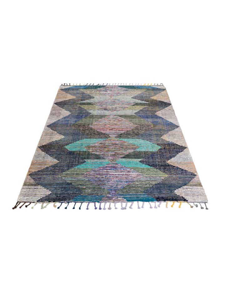 8' 2 x 10' Hand Knotted Moroccan Wool Rug