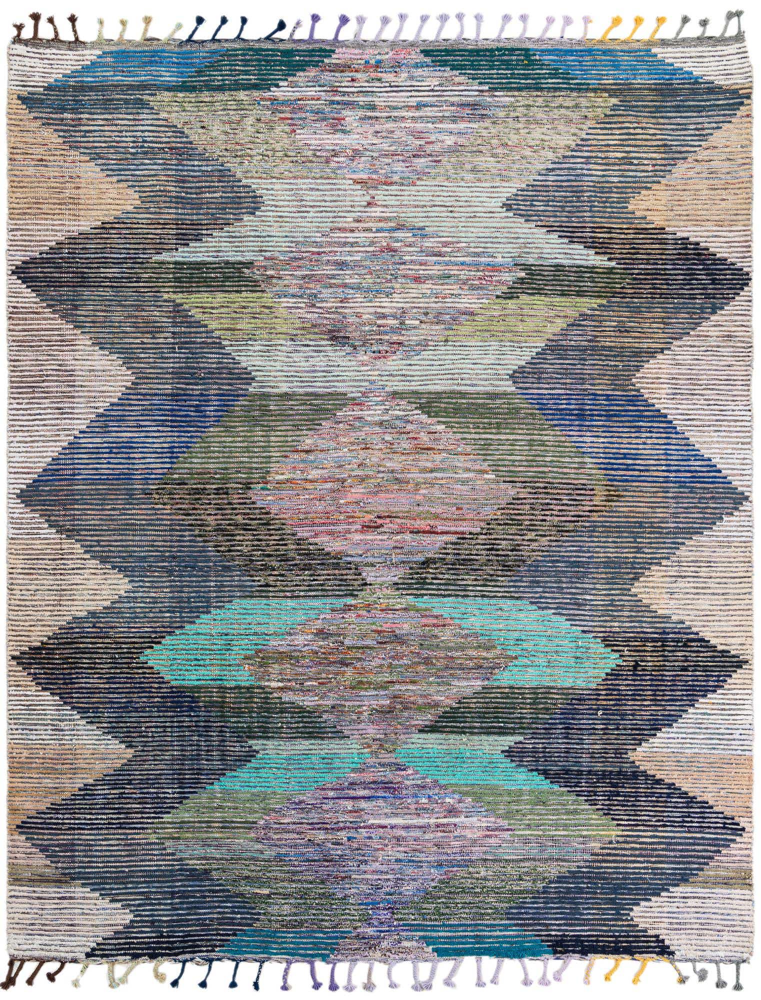 8' 2 x 10' Hand Knotted Moroccan Wool Rug