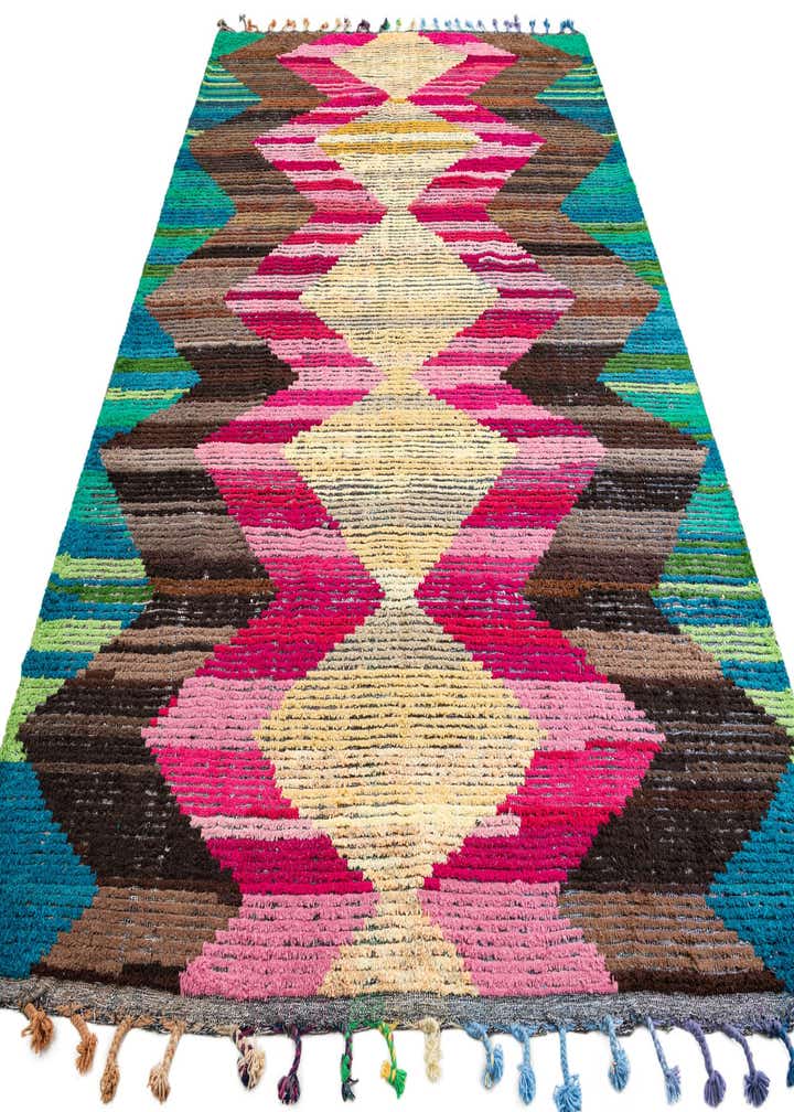 8' 2 x 10' 5 Hand Knotted Moroccan Wool Rug