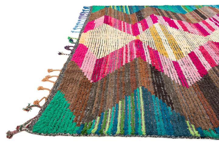 8' 2 x 10' 5 Hand Knotted Moroccan Wool Rug