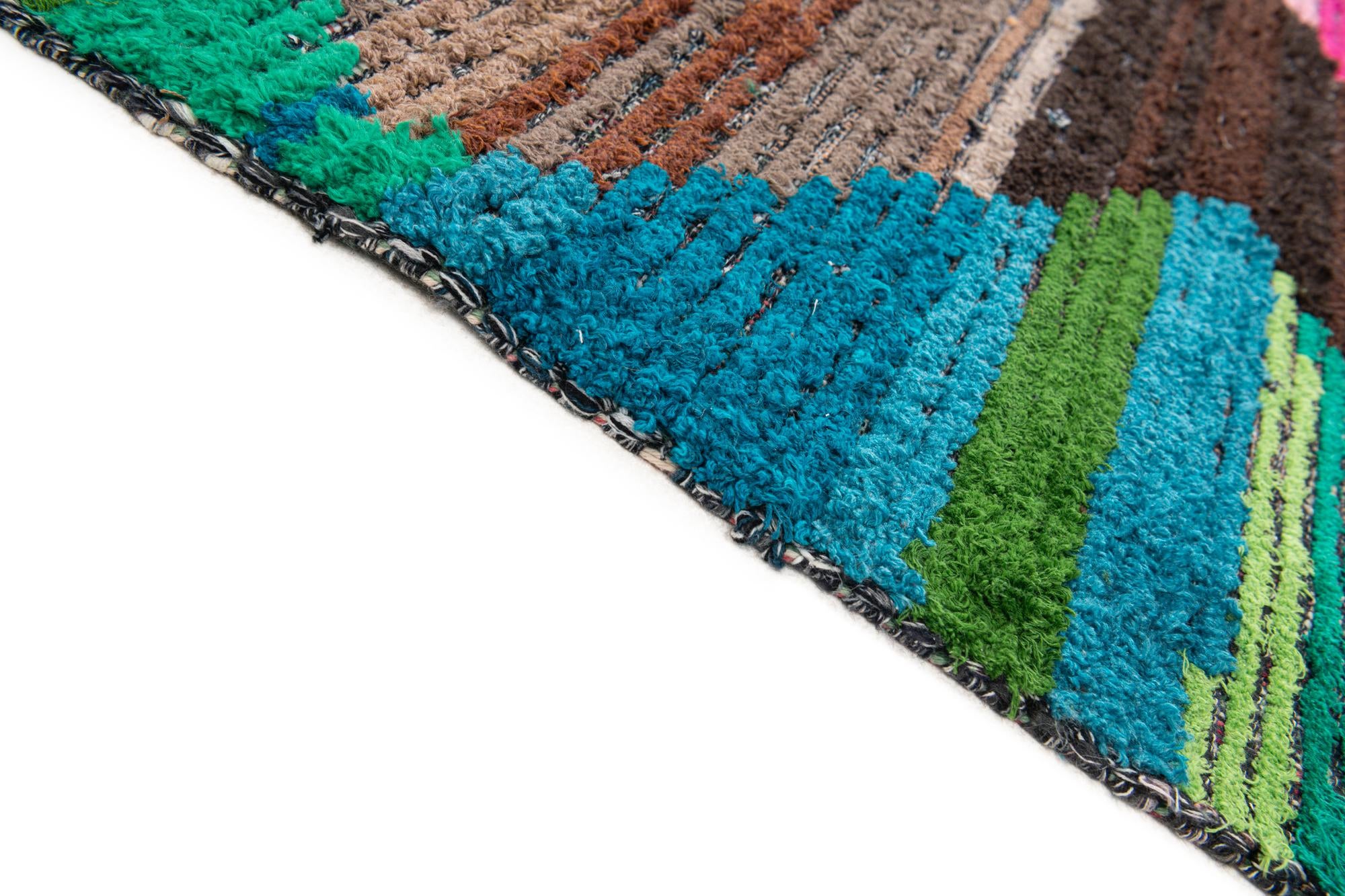 8' 2 x 10' 5 Hand Knotted Moroccan Wool Rug