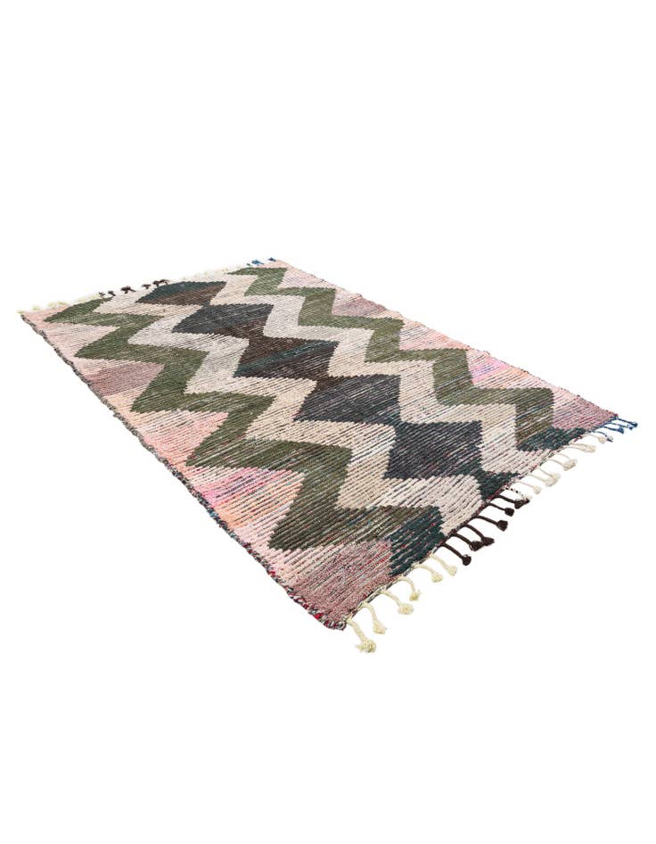 Detail image of 5' 7 x 8' Hand Knotted Moroccan Wool Rug