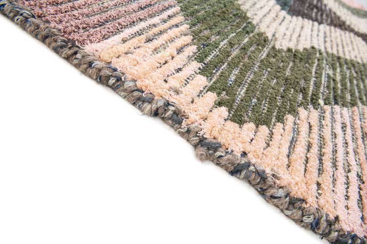 5' 7 x 8' Hand Knotted Moroccan Wool Rug