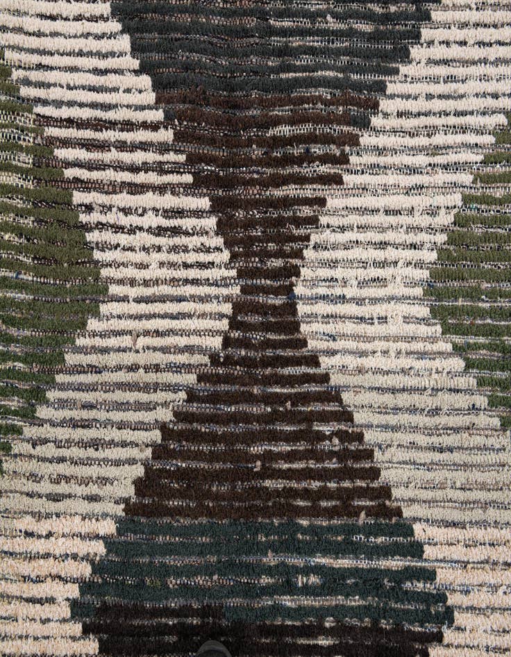 Detail image of 5' 7 x 8'  Hand Knotted Moroccan Wool Rug