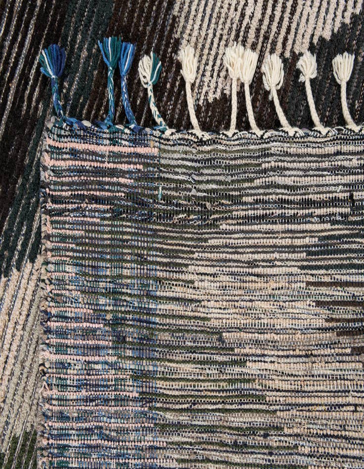 Detail image of 5' 7 x 8'  Hand Knotted Moroccan Wool Rug