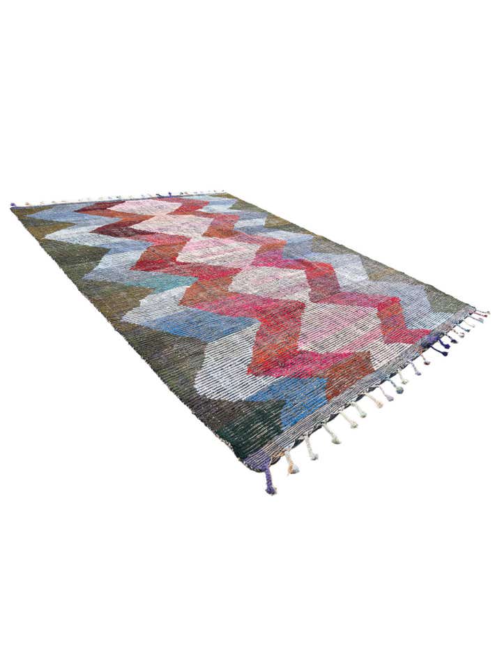 9' 3 x 12' 2 Hand Knotted Moroccan Wool Rug