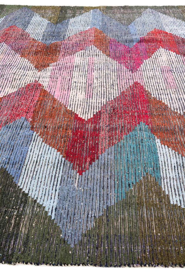 Detail image of 9' 3 x 12' 2 Hand Knotted Moroccan Wool Rug