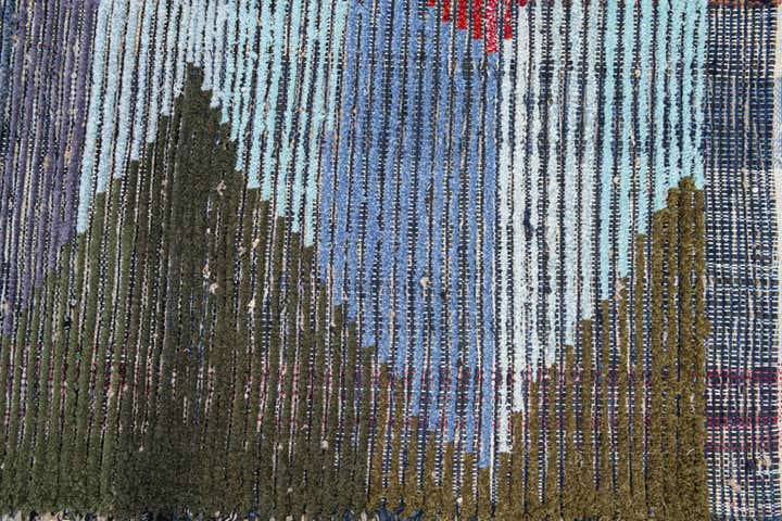 9' 3 x 12' 2 Hand Knotted Moroccan Wool Rug