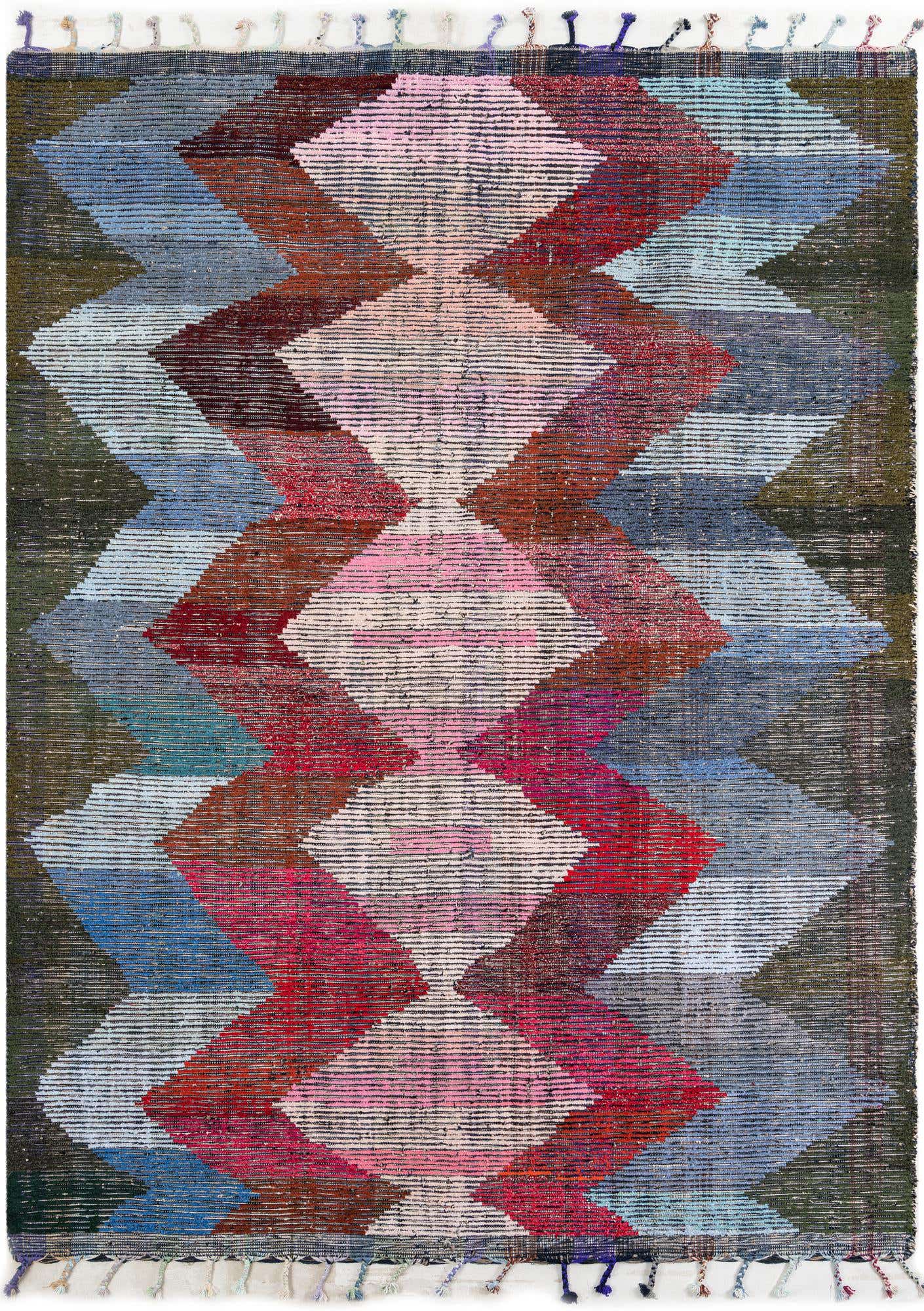 9' 3 x 12' 2 Hand Knotted Moroccan Wool Rug