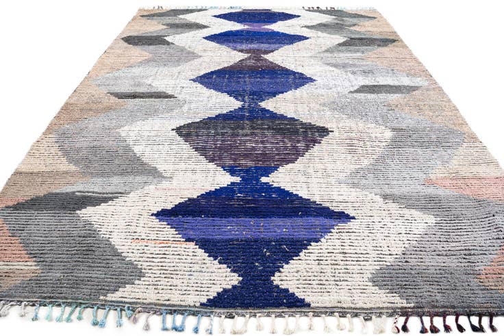 Detail image of 9' 4 x 12' 1 Hand Knotted Moroccan Wool Rug