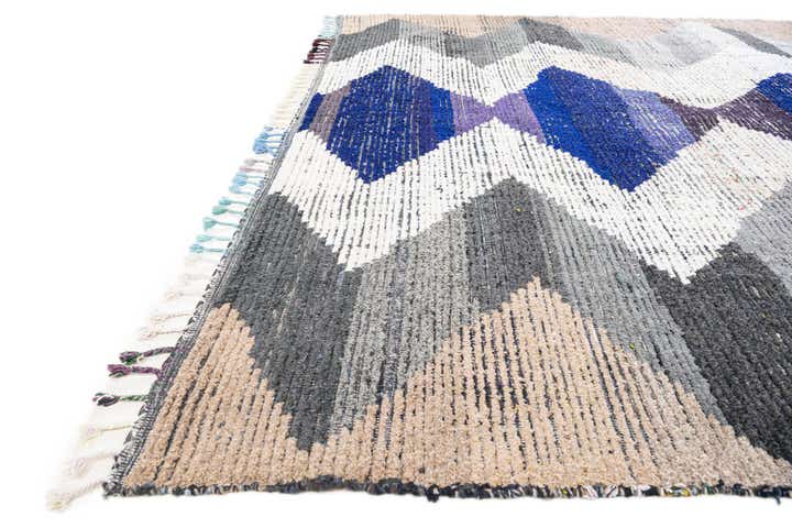 9' 4 x 12' 1 Hand Knotted Moroccan Wool Rug