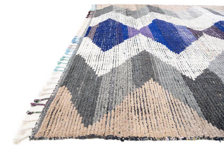 Detail image of 9' 4 x 12' 1 Hand Knotted Moroccan Wool Rug
