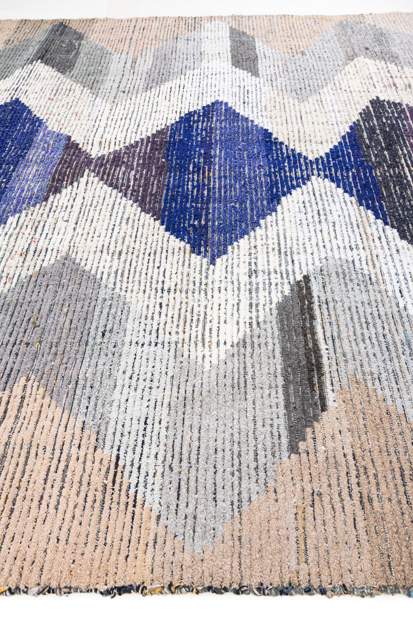 9' 4 x 12' 1 Hand Knotted Moroccan Wool Rug