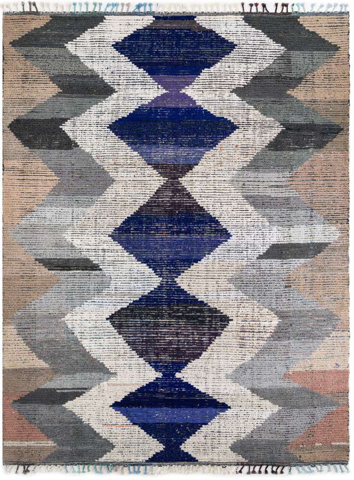 9' 4 x 12' 1 Hand Knotted Moroccan Wool Rug