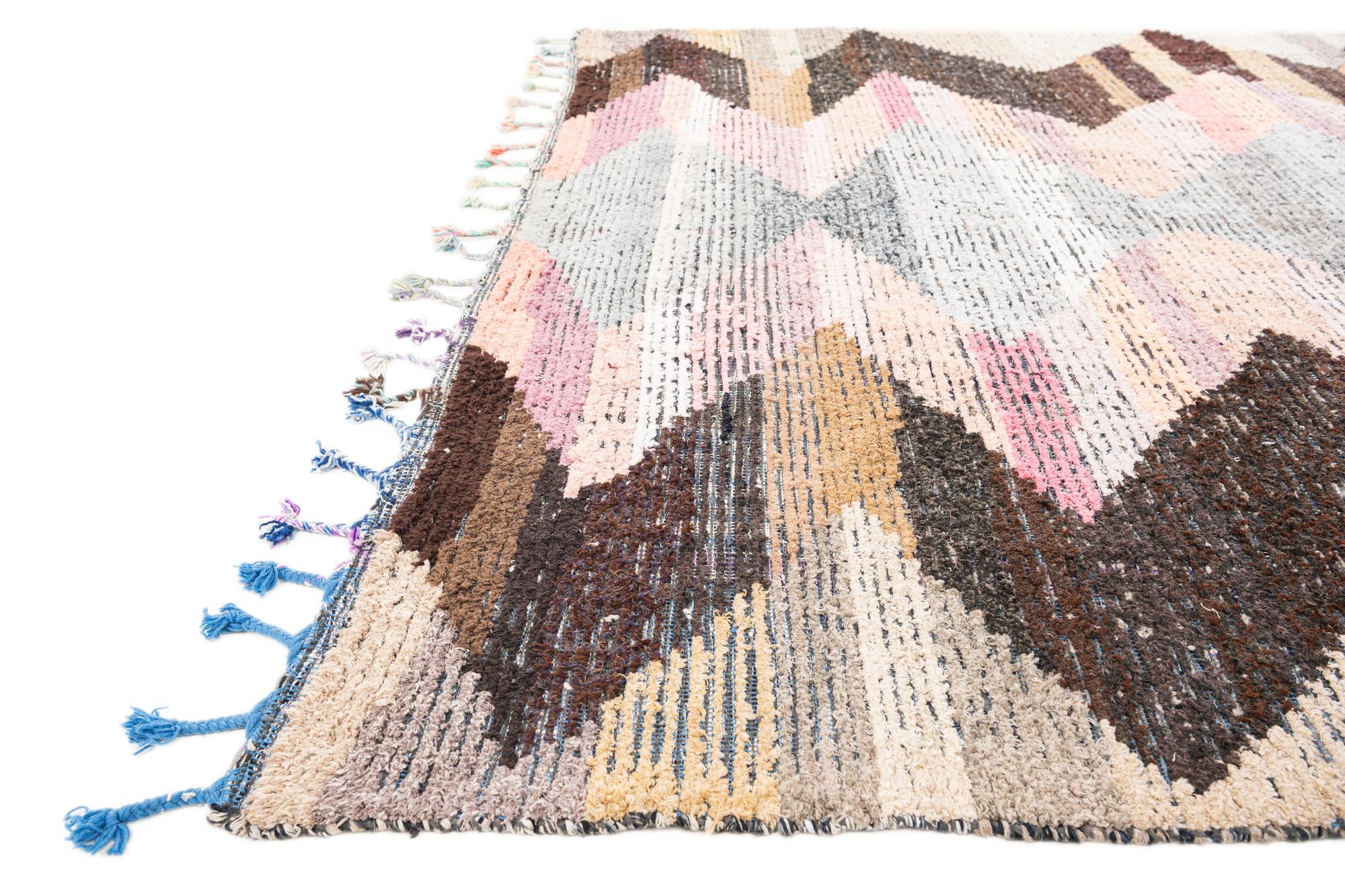 8' 5 x 10' 3 Hand Knotted Moroccan Wool Rug