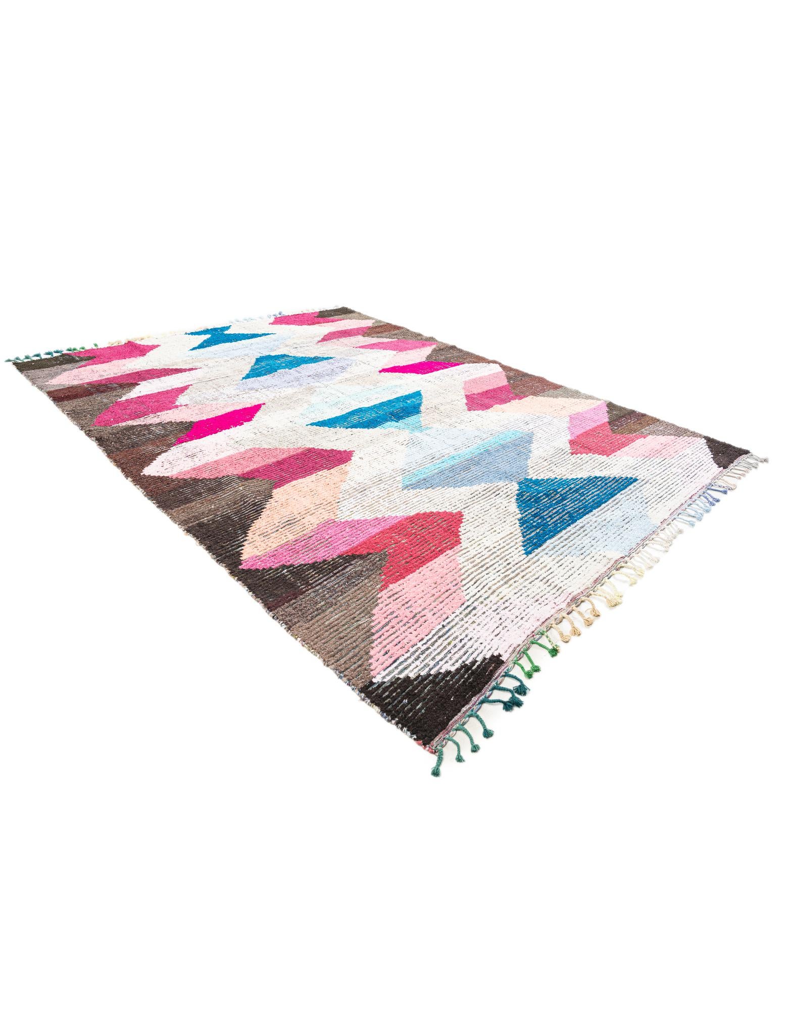 9' 2 x 12' 1 Hand Knotted Moroccan Wool Rug