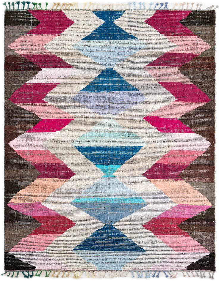 Detail image of 9' 2 x 12' 1 Hand Knotted Moroccan Wool Rug