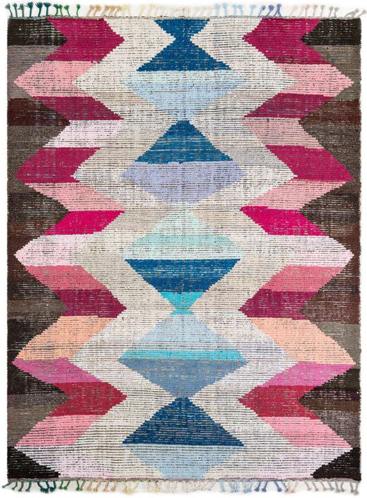 9' 2 x 12' 1 Hand Knotted Moroccan Wool Rug