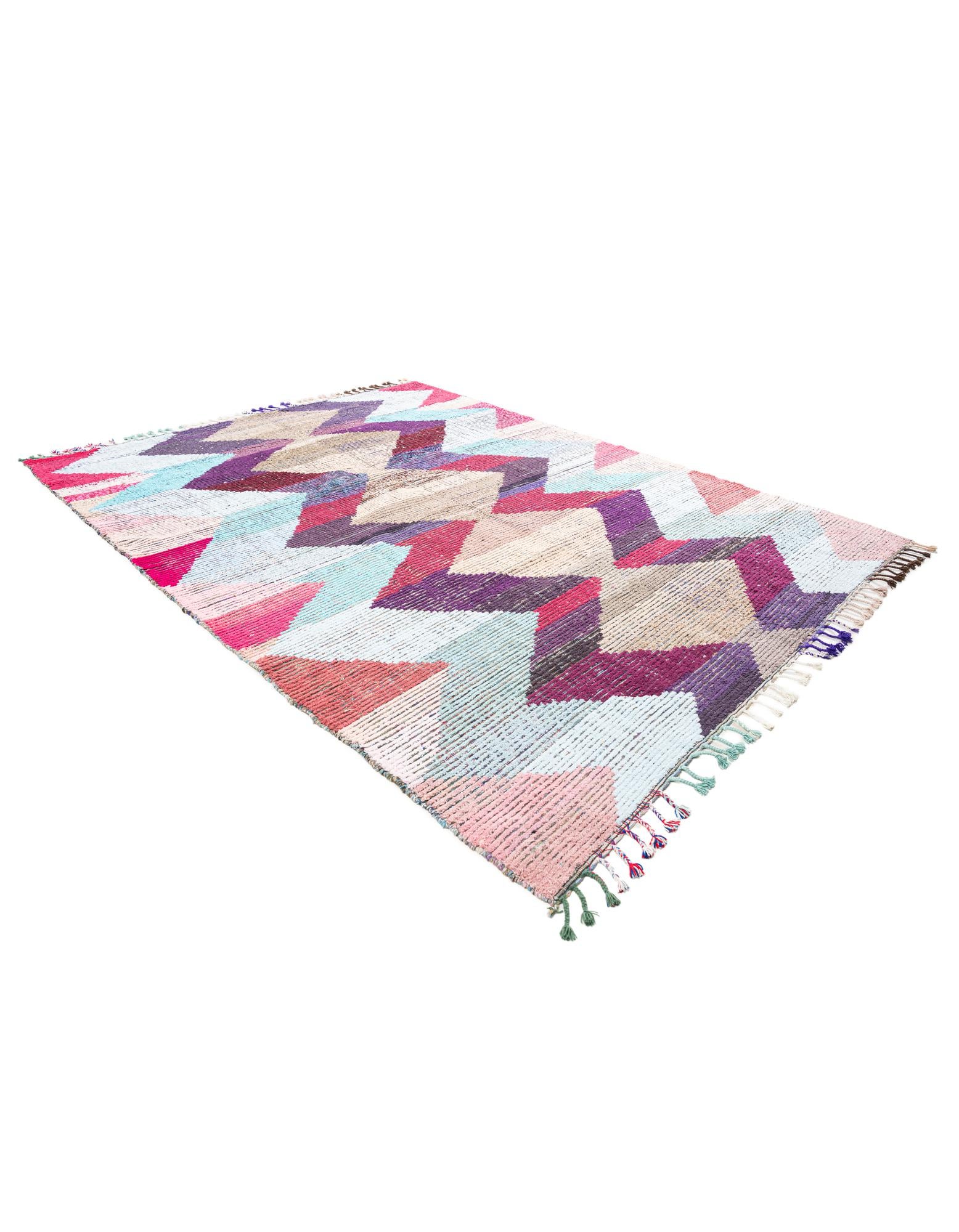9' 2 x 12' 1 Hand Knotted Moroccan Wool Rug