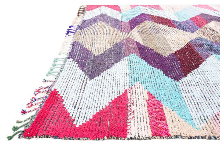 9' 2 x 12' 1 Hand Knotted Moroccan Wool Rug