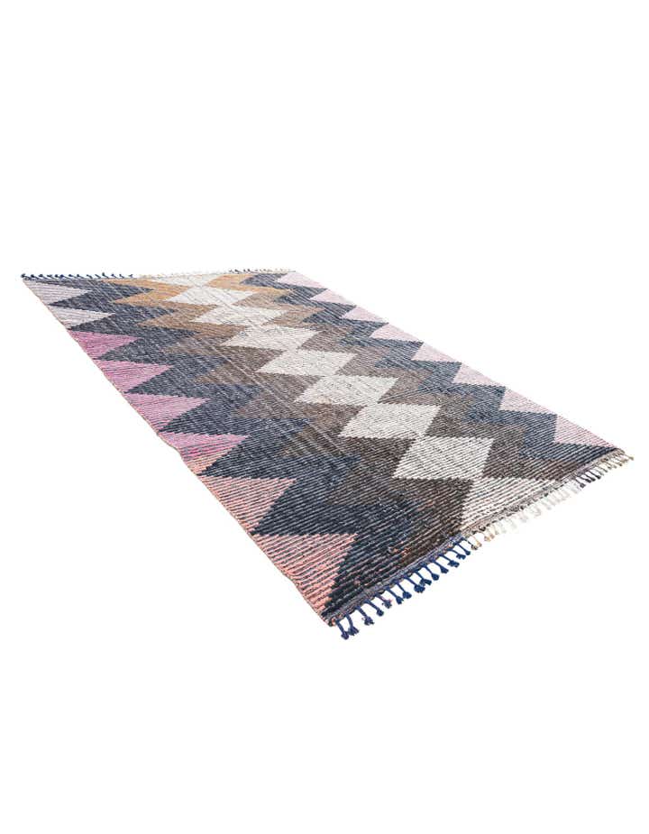 7' 8 x 10' 2 Hand Knotted Moroccan Wool Rug
