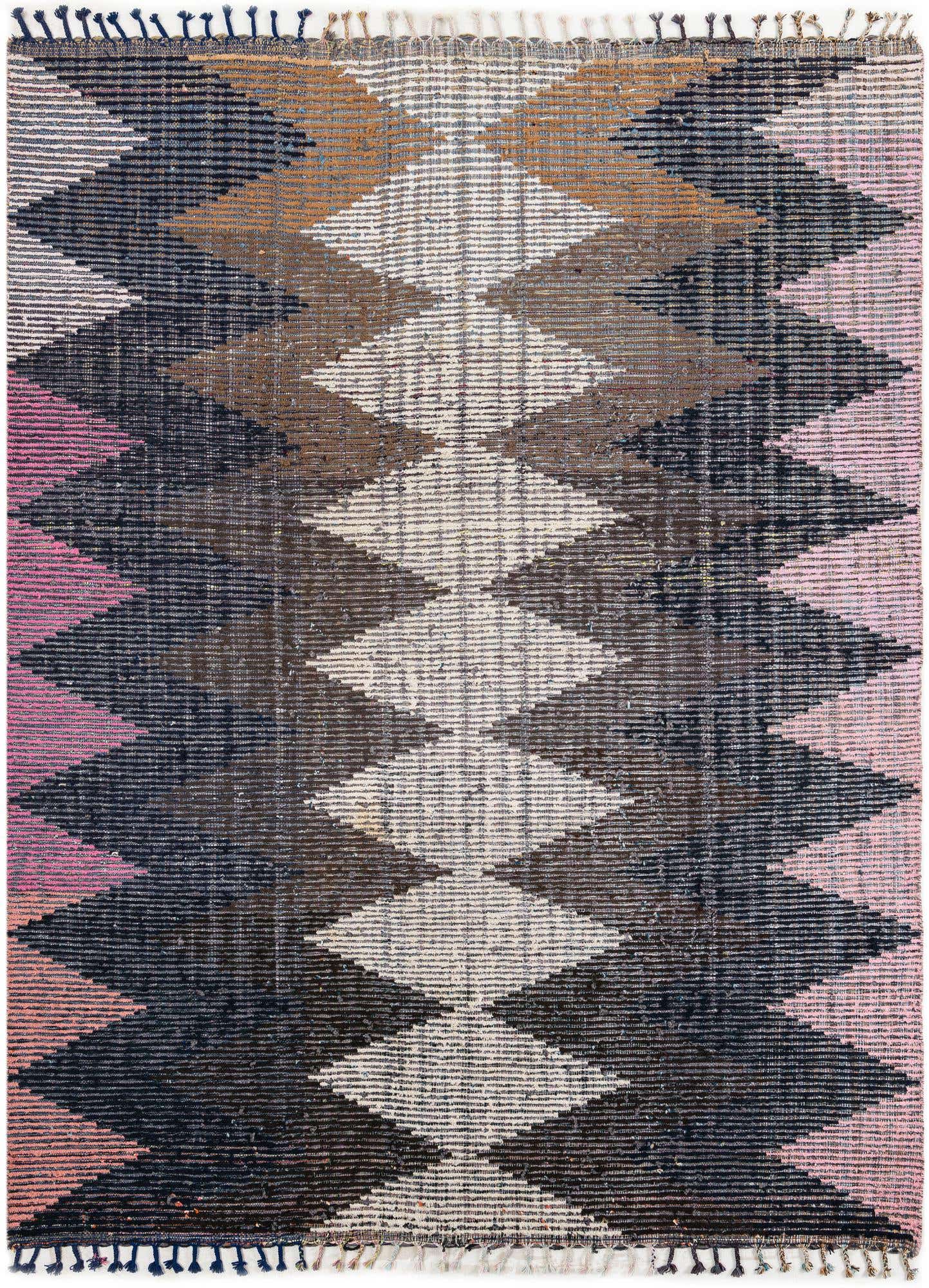7' 8 x 10' 2 Hand Knotted Moroccan Wool Rug