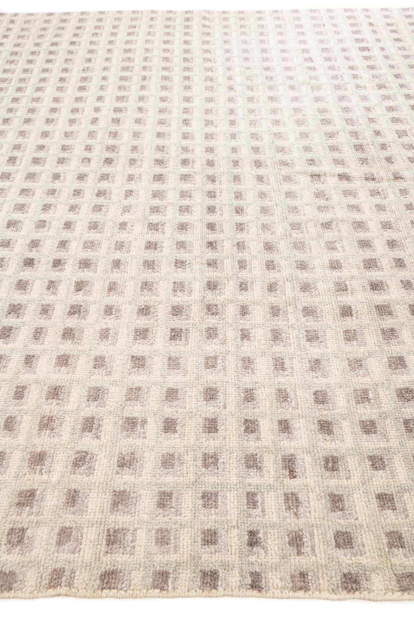 9' 4 x 12' 1 Hand Knotted Moroccan Wool Rug
