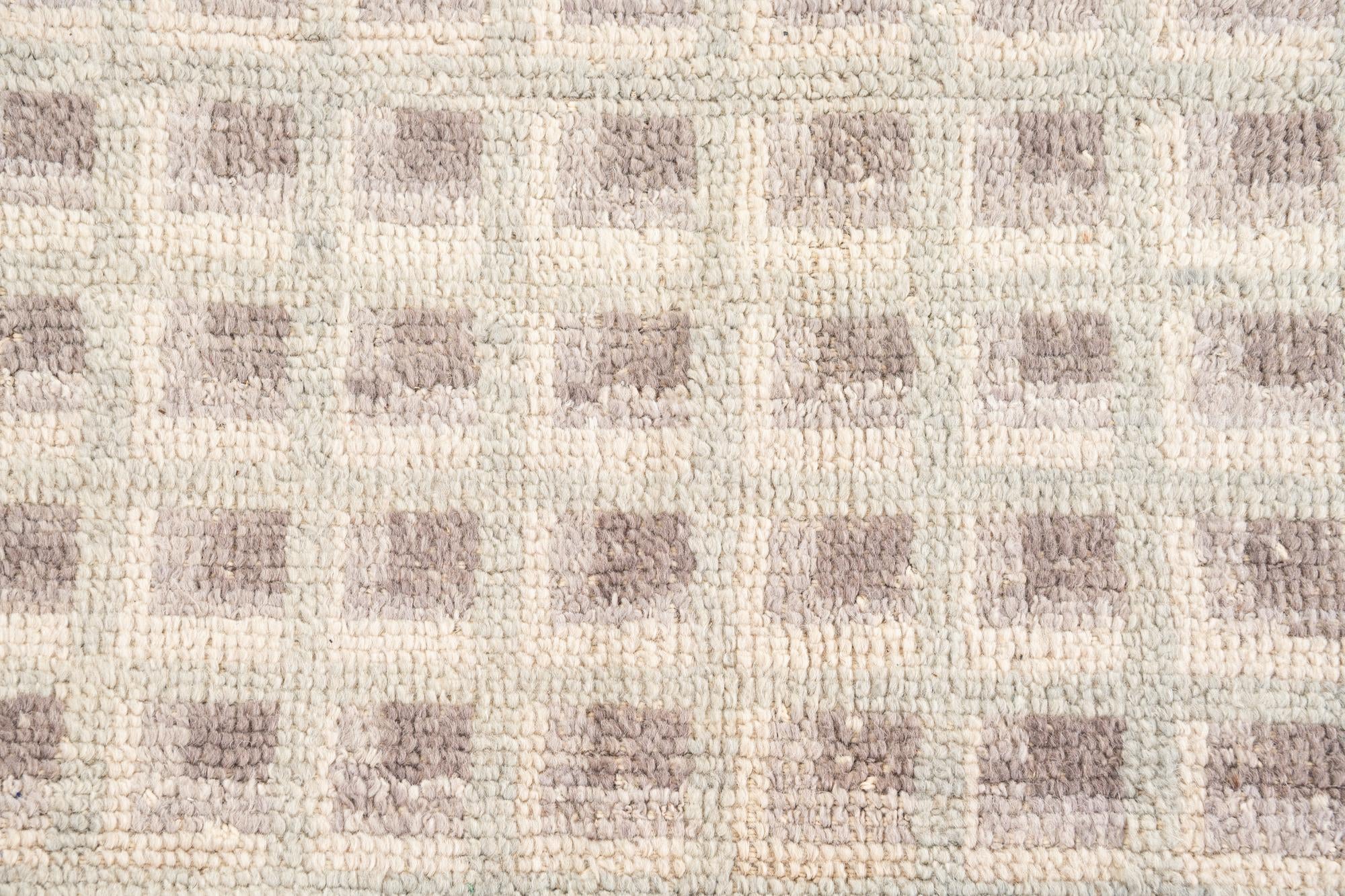 9' 4 x 12' 1 Hand Knotted Moroccan Wool Rug