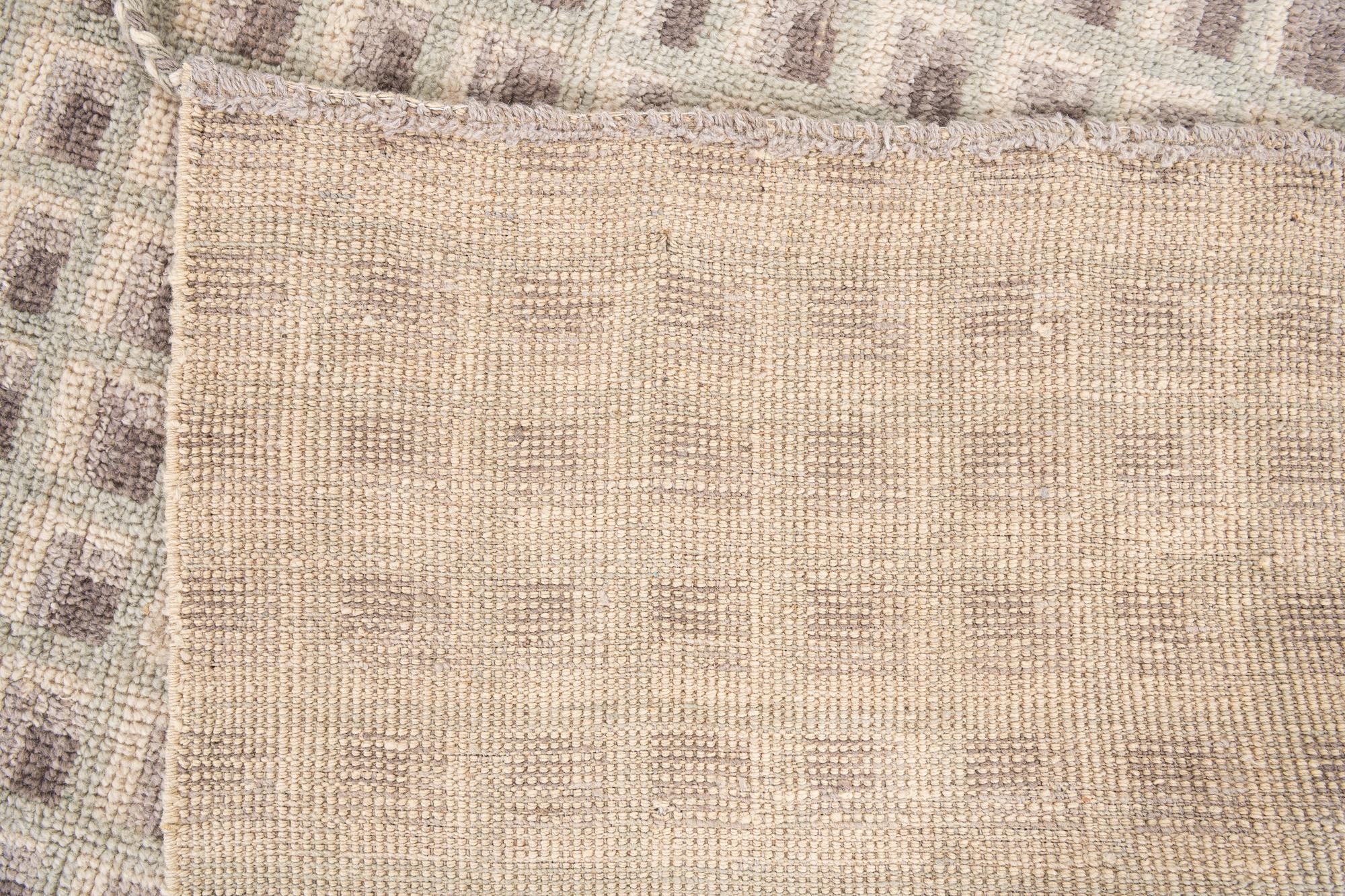 9' 4 x 12' 1 Hand Knotted Moroccan Wool Rug