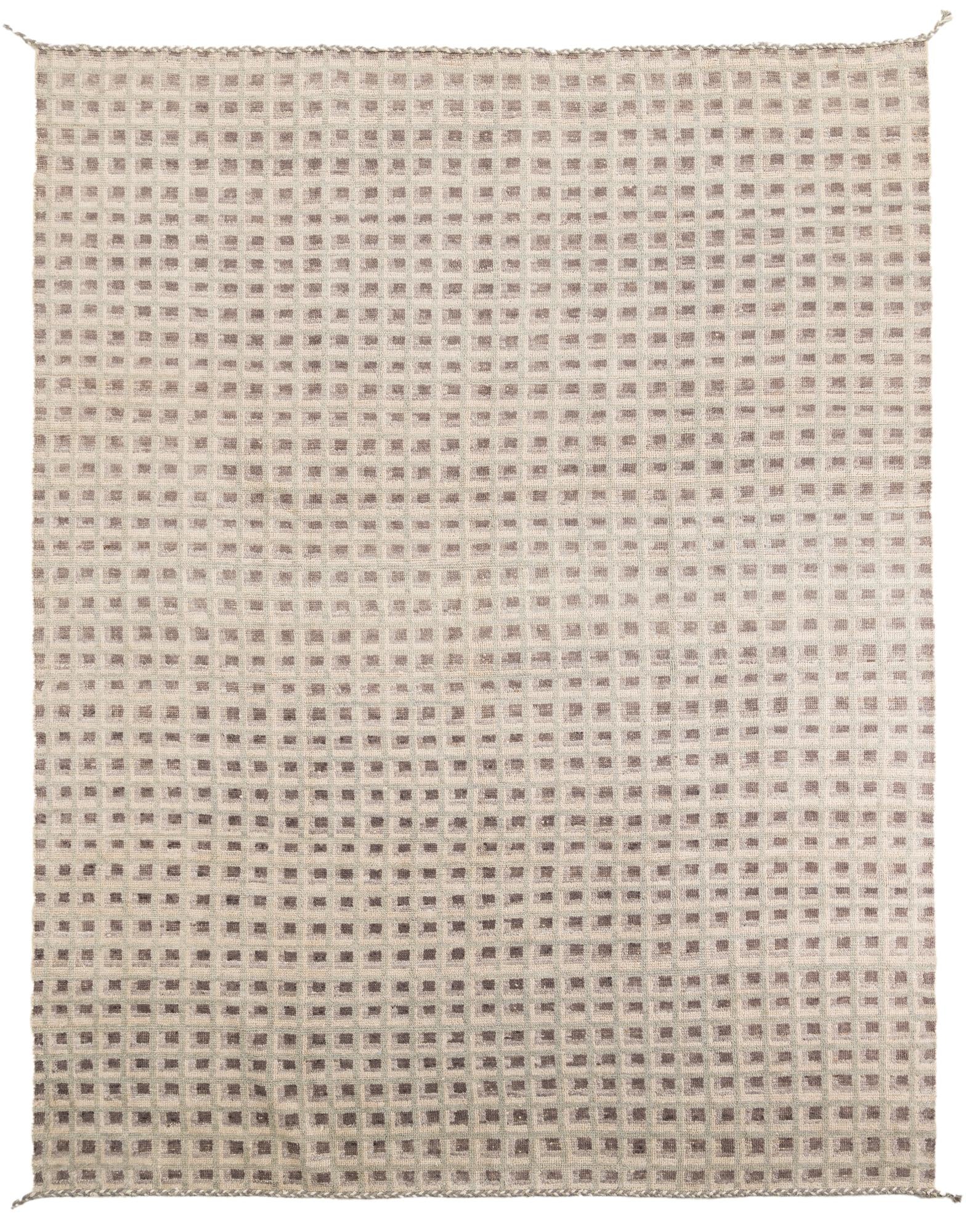 9' 4 x 12' 1 Hand Knotted Moroccan Wool Rug
