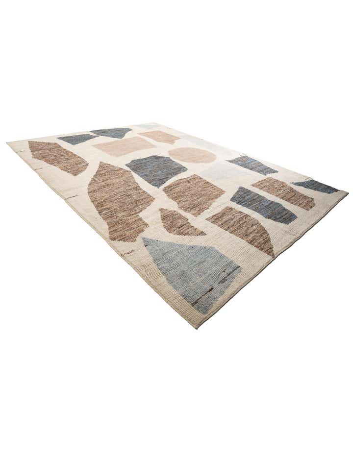 10' 7 x 14' 5 Hand Knotted Moroccan Wool Rug
