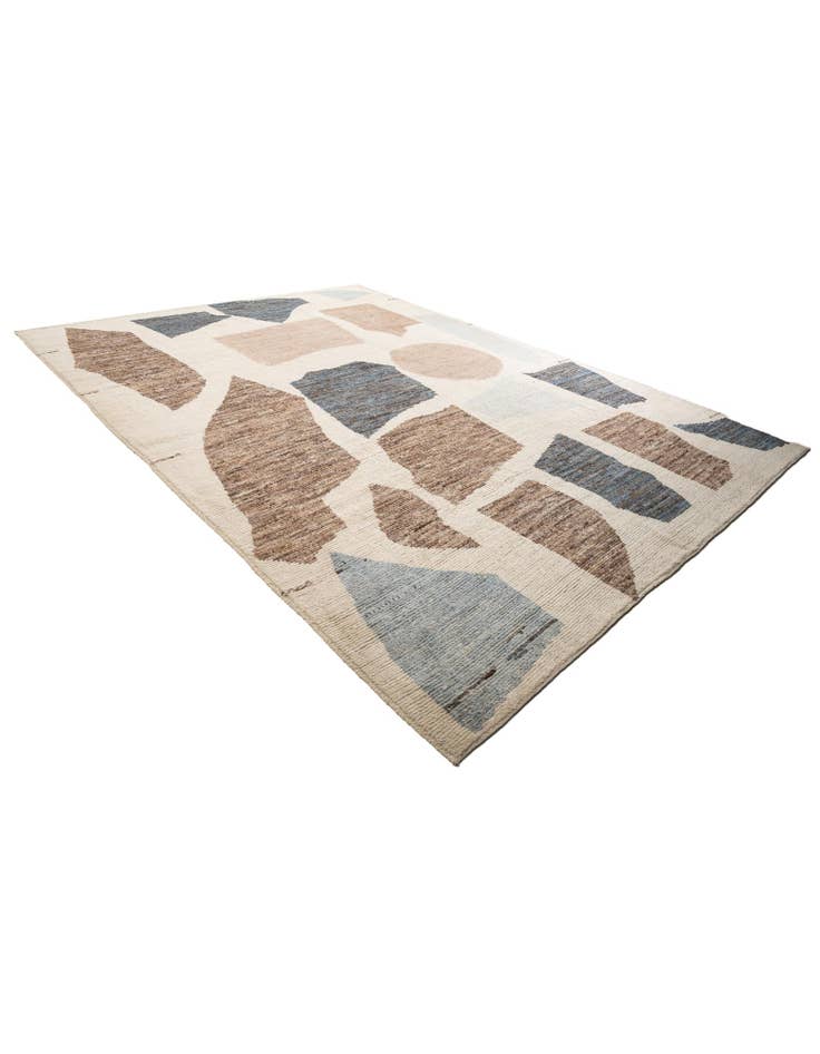 Detail image of 10' 7 x 14' 5 Hand Knotted Moroccan Wool Rug
