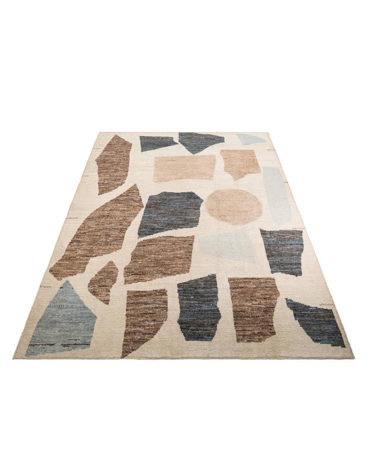 Detail image of 10' 7 x 14' 5  Hand Knotted Moroccan Wool Rug