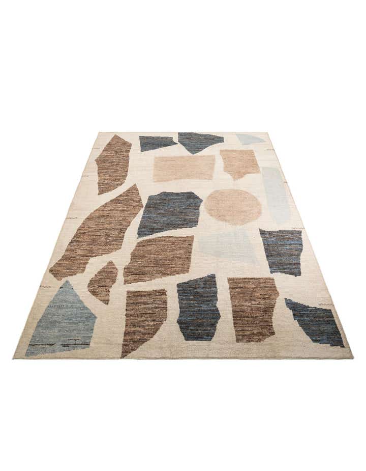 10' 7 x 14' 5 Hand Knotted Moroccan Wool Rug