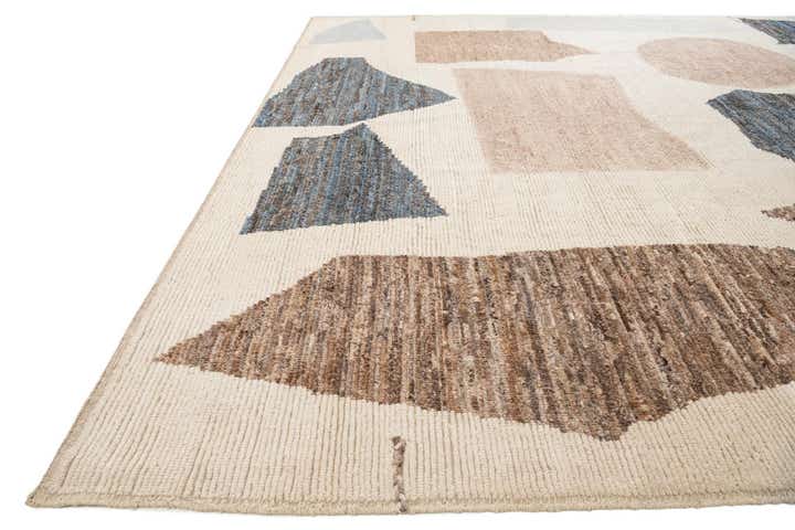 10' 7 x 14' 5 Hand Knotted Moroccan Wool Rug