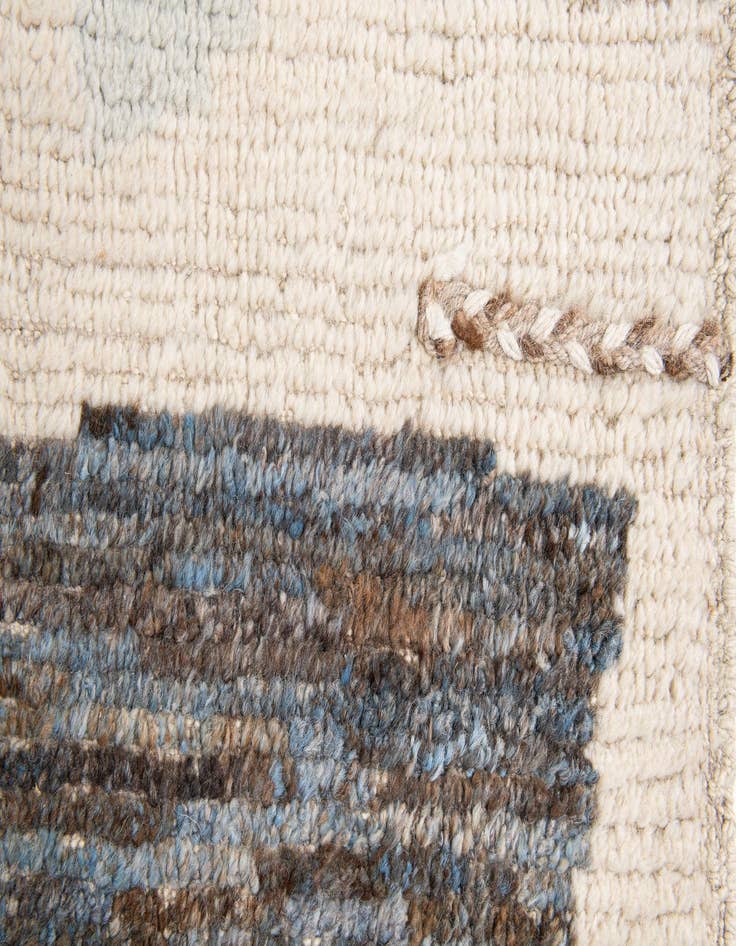 Detail image of 10' 7 x 14' 5  Hand Knotted Moroccan Wool Rug
