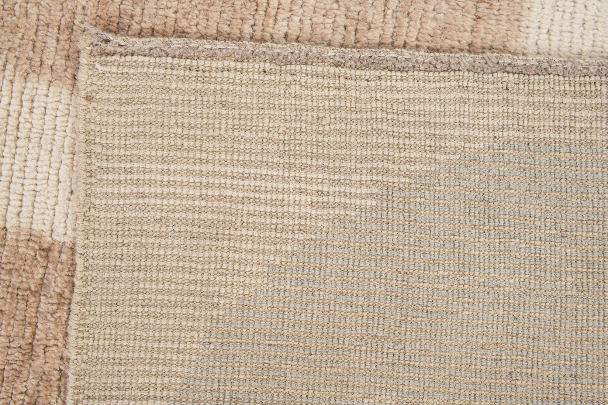 10' 7 x 14' 5 Hand Knotted Moroccan Wool Rug
