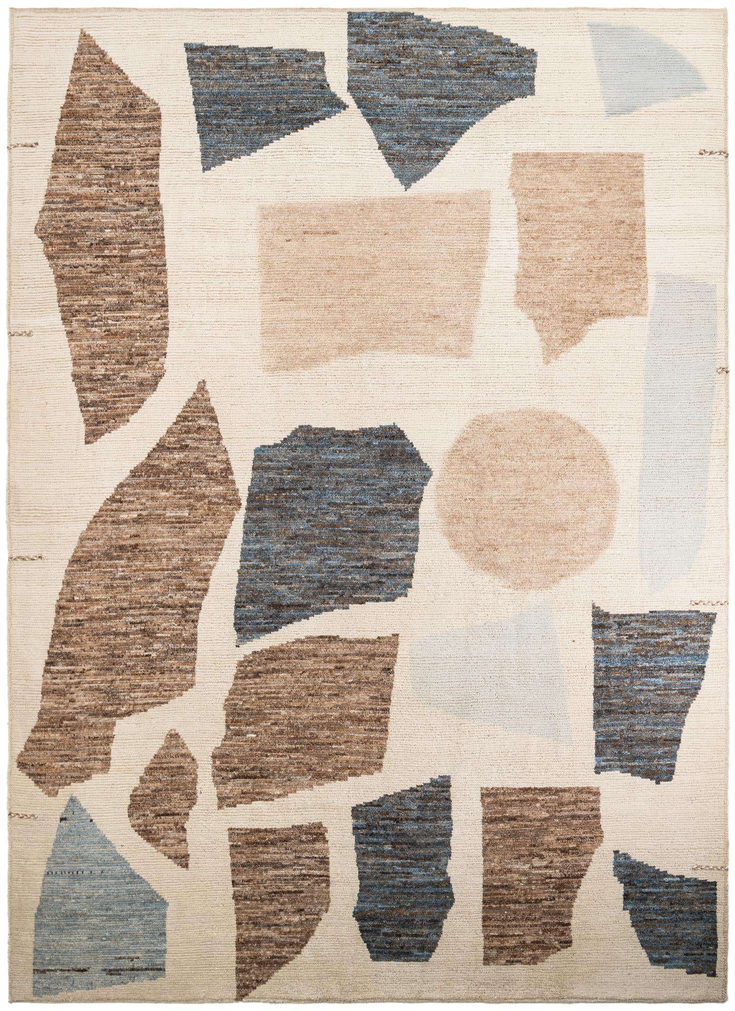 10' 7 x 14' 5 Hand Knotted Moroccan Wool Rug