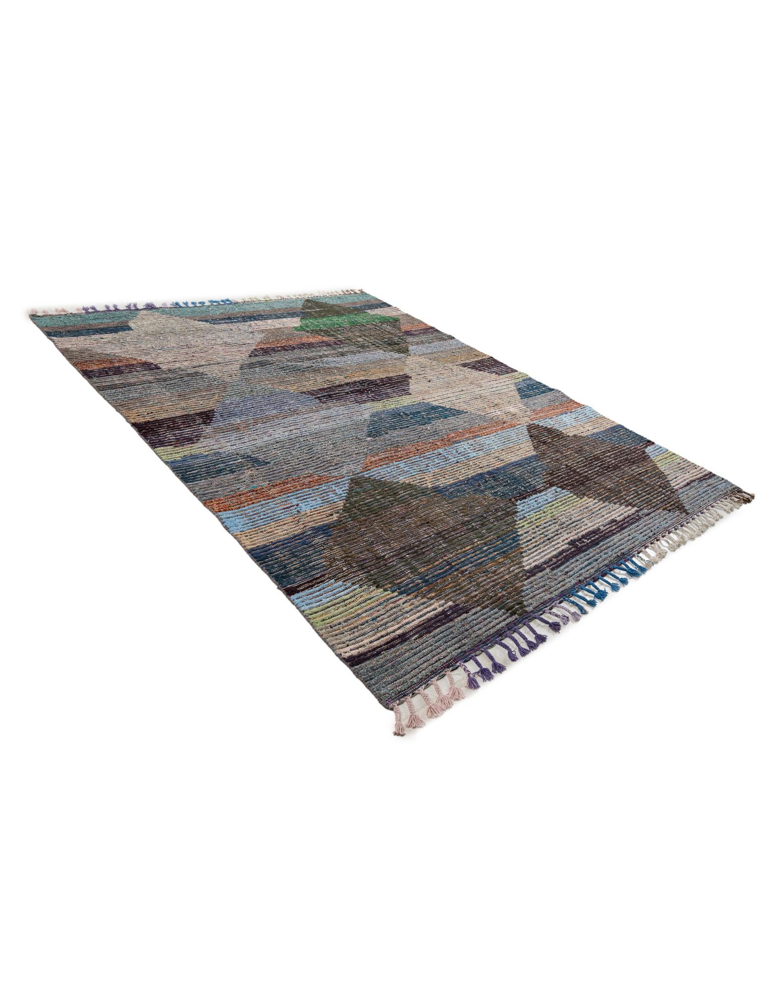 8' 2 x 10' 1 Hand Knotted Moroccan Wool Rug